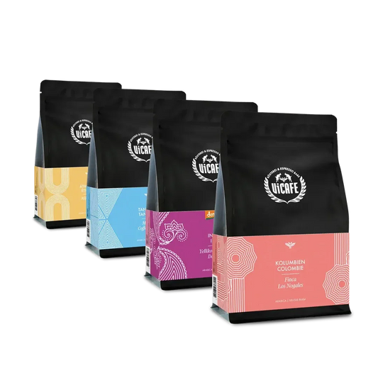 ViCAFE Special Lot Kaffee Bundle mit Kolumbien Los Nogales Indien Yellikodige Demeter Tansania Mondul und Aethiopien Miju Spezialitätenkaffee