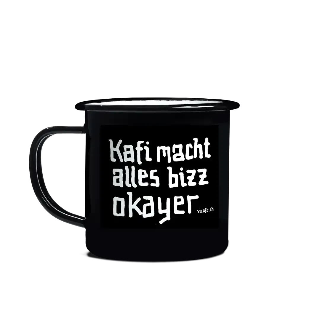 ViCAFE Emaille Tassen