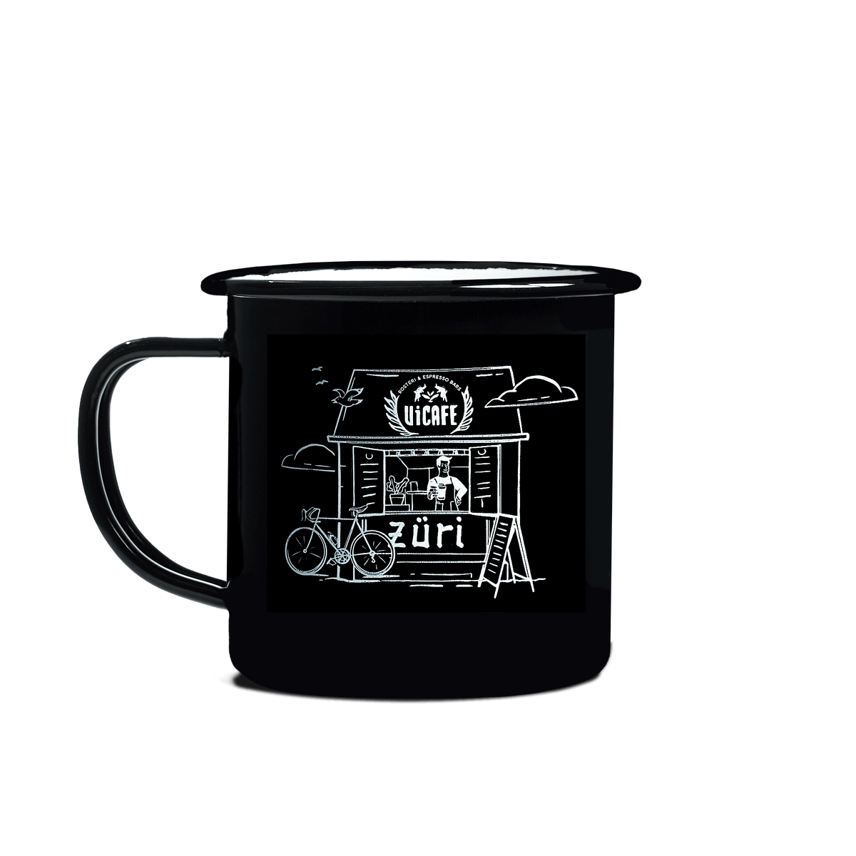 ViCAFE Enamel Cup